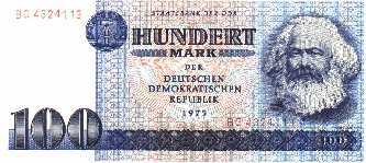 100 Mark der DDR, Serie 1975, Vorderseite