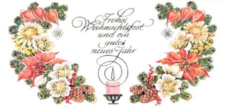 Weihnachtsgrußkarte made in GDR. EVP 0,90 M.