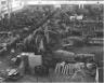 Blick in die Werkhalle. Um 1953. Kurz vor Mittag.